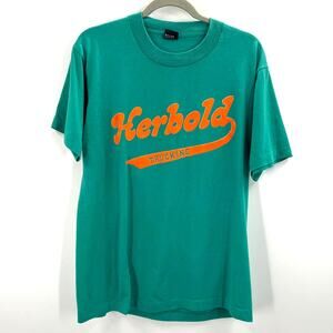 Vintage Single Stitch Screen Stars Best Shirt Herbold Trucking 26 USA Made Large